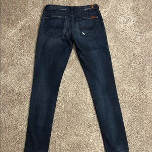 7 For All Mankind Roxanne size 28 Women's Dark Blue Straight Leg Jeans